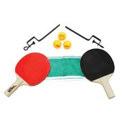 Kit Tenis De Mesa Com 2 Raquetes 3 Bolinhas e 1 Rede Bel