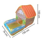 BARRACA INFANTIL TOCA CASINHA COM PISCINA DE BOLINHAS BW168