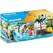 Playmobil Family Fun - Piscina Infantil com Toboágua 70611 - Sunny 1819