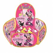 Piscina de Bolinha Minnie Disney C/ Cesta 100 Bolinhas Zippy