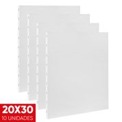 Kit 10 Telas Para Pintura Painel Comum Branco 20x30