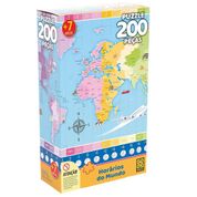 Quebra Cabeça Puzzle 200 Peças - Horários do Mundo - Grow 3932