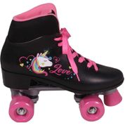 PATINS QUAD LOVE 4 RODAS N.36 PRETO