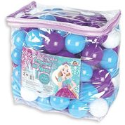 BOLINHA PARA PISCINA E TOCA 100 BOLINHAS AZUL/ROXO/BRANCO