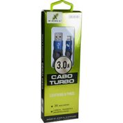 CABO USB TURBO LIGHT 8P NY/FLAT 3.0A 1M