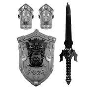 Kit Armadura Cavaleiro Medieval com Escudo e Espada Infantil