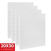 Kit 5 Telas Para Pintura Painel Comum Branco 20x30
