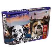 Quebra Cabeça Puzzle 500 Peças - Duplo Pets e Suas Origens - Grow 04040