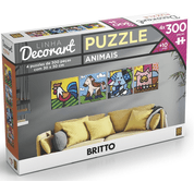 Quebra Cabeça Puzzle 4 X 300 Peças Decorart Romero Britto Grow 3398