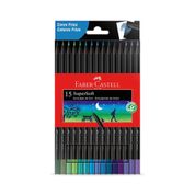 Lapis De Cor SuperSoft Com 15 Cores Frias Faber Castell