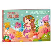 LIVRO INFANTIL COLORIR POSTAIS SEREIAS P/COLORIR