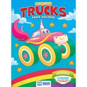 LIVRO INFANTIL COLORIR MONSTER TRUCK 4 TITULOS