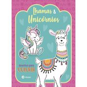 LIVRO INFANTIL COLORIR LHAMAS E UNICORNIOS P/COLORIR