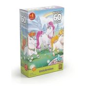 Quebra Cabeça Puzzle 60 Peças Unicórnios - Grow 03564