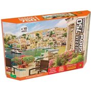 Quebra Cabeça Puzzle 750 Peças - Panorama Horizonte Grego - Grow 04055