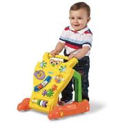 Andador Feliz Calesita Infantil Brinquedo De Bebê Amarelo