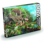 Puzzle Quebra Cabeça 1000 Peças Casa No Lago Grow - 02963