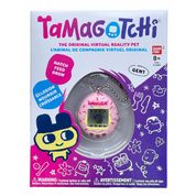 Chaveiro Amigo Virtual Tamagotchi Rosa Confete Bandai FUN