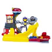 Playset e Veículo Patrulha Canina Mighty Pups Charged Up Meteor Track Chase