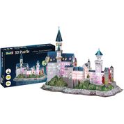 Quebra Cabeça 3D Castelo de Neuschwanstein com LED 487mm