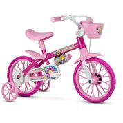 Bicicleta Infantil Flower Aro12 Freios Tambor Com Rodinhas