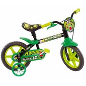 Bicicleta Infantil Black Aro12 Freios Tambor Com Rodinhas