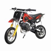 Mini Moto Dirt Cross 49cc Motor 2 Tempos Partida Manual WVDB-006P - Preta