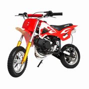 Mini Moto Dirt Cross 49cc Motor 2 Tempos Partida Manual WVDB-006V - Vermelha