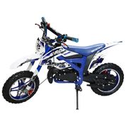 Mini Moto Dirt Cross 49cc Motor 2 Tempos Partida Elétrica IWDB-005AZ - Azul