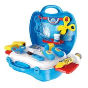 Maleta Workshop Jr Médico com 18 Itens Azul Multikids