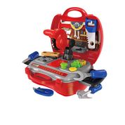 Maleta Workshop Jr Construtor 19 Itens Vermelho Multikids