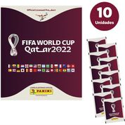 Kit Álbum de Figurinhas Copa do Mundo 2022 Álbum + 10 envelopes - Panini