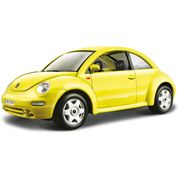 Miniatura - Carro - 1998 Volkswagen New Beetle - 1:24 - Bburago - AMARELO