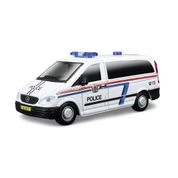 Miniatura - Carro - Mercedes Benz Vito - 1:50 - Bburago Emergency - BRANCO