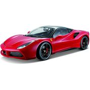 Miniatura Carro Ferrari 488 Gtb Signature 1/18 Vermelho