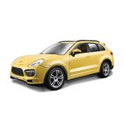 Miniatura - Carro - Porsche Cayenne Turbo - 1:24 - Bburago Plus - AMARELO