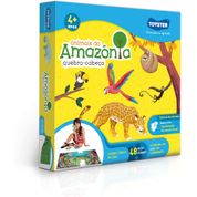 Quebra-Cabeça Animais da Amazônia 48 Peças Grandão 2784