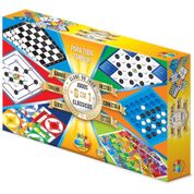 JOGO DE TABULEIRO 6 EM 1 CLUBE DO JOGO (DAMA/TRI