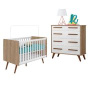 Conjunto para Quarto Qmovi Maple Carvalho,Branco