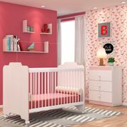 Conjunto para Quarto PN Baby Ternura Branco,Rosa