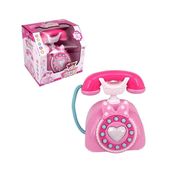 Telefone Clássico Menininha Fone c/ Som e Luz - Wellkids