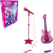 Guitarra c/ Microfone Musical Infantil Rosa - Wellkids