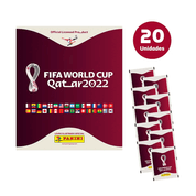 Kit Álbum Capa Cartão + 20 Envelopes - Copa Do Mundo 2022 -  FIFA WORLD CUP QATAR 2022