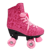 Patins Roller Estilo New Rosa - Tamanho 38 - Dm Toys DMR5856 T38