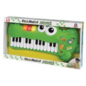 PIANO MUSICAL INFANTIL JACARE VERDE BRASKIT