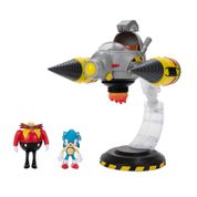 Conjunto - Egg Mobile Battle Set e Mini Figuras - Sonic - Candide