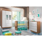 Conjunto para Quarto Carolina Baby Quarto Infantil Completo Branco