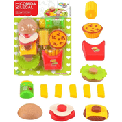 Kit Cozinha Infantil Hamburguer Comidinha Tortinhas Lanche