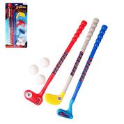 Kit Mini Golf C/ 3 Tacos 3 Bolinhas Brinquedo Presente Spider