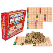 Jogo Pedagógico Madeira Alfabeto Letras Formando Palavras
